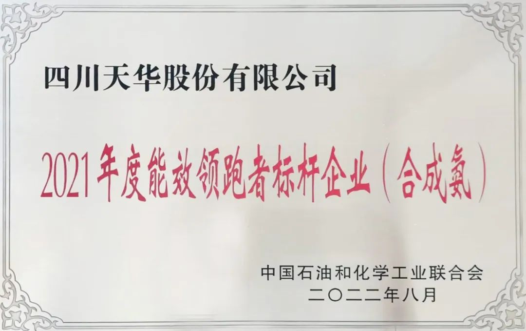 公司再獲能效領(lǐng)跑標桿企業(yè)榮譽稱號
